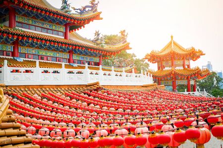 Thean Hou Temple at Kuala Lumpur Malaysia temple Chinese vintage style of Buddhismの写真素材