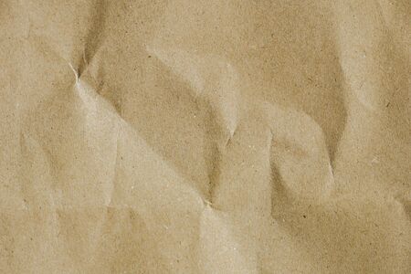 wrinkle brown bag texture paper bag backgroundの写真素材