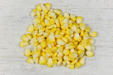 Heap of  yellow corns seeds background for cooked food