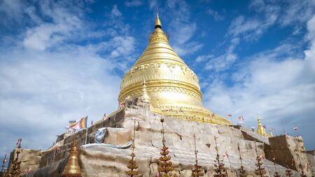 Shwedagon Pagoda Myanmer famous sacred place and tourist attraction landmark - Yangon Myanmarの写真素材