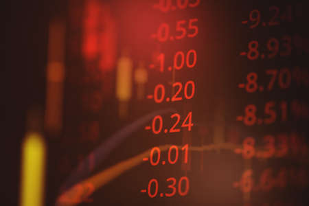 Stock market digital graph chart business indicator stock exchange trading analysis investment...
