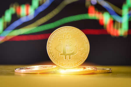 Bitcoin crypto currency businessの写真素材
