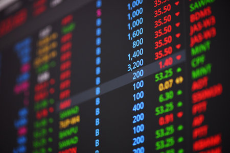 Stock market graph trading analysis investment financial, stock exchange financial or forex graph stock chart graph business crisis crash loss and grow up gain and profits win up trend growth moneyの写真素材