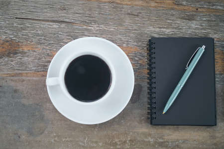 Office desk before workの写真素材