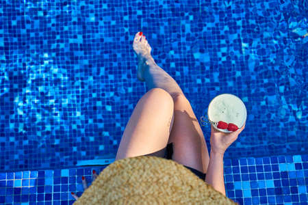 Delicious Tropical Cocktail and Summer Holidayの写真素材