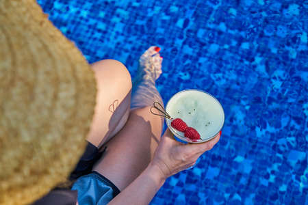 Delicious Tropical Cocktail and Summer Holiday