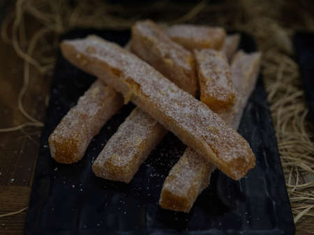 delicious Turkish delights in a market in Turkeyの写真素材