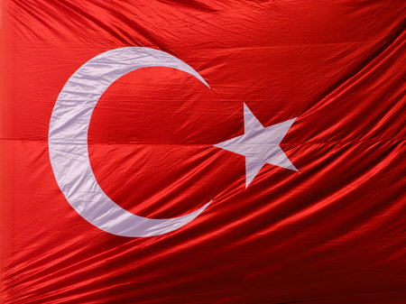 Turkish flagの写真素材