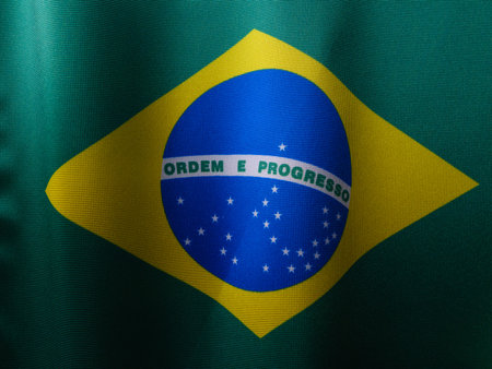 Flag of Brazilの写真素材