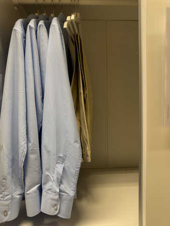 shirts in the closetの写真素材