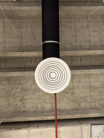 ceiling and lighting of a buildingの写真素材