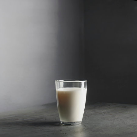 a glass of fresh milkの素材