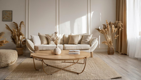 living room of a beautiful houseの素材