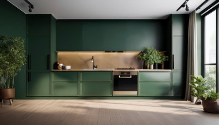 Kitchen of a modern houseの素材