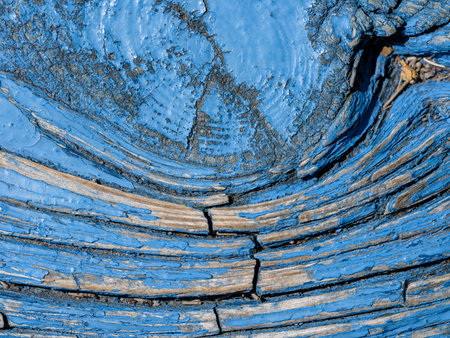 Vintage blue wood textureの写真素材