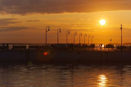 Arkhangelsk sunsetの写真素材