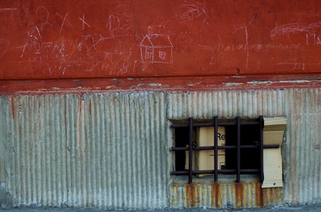 Wall of an apartment house.の写真素材