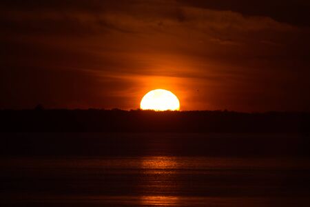 Bright sunset.の写真素材