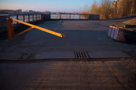 Old barrier.の写真素材