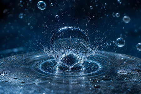 Cavitation Bubble Collapse Shockwave Macro â€” Underwater Physics Science Visualization