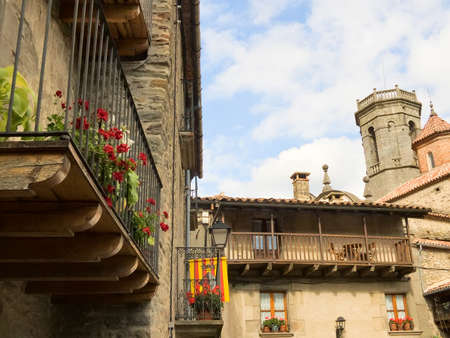the ancient Rupit town  in Catalonia, Spainの写真素材