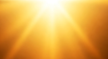 Sunlight on a gold background. Sunbeams. Abstract backgroundの素材