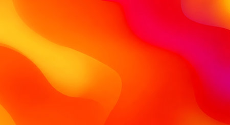 abstract background with orange, yellow, red and orange gradientsの素材