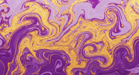 Marble abstract acrylic background. Marbling artwork texture. Agate ripple pattern. Gold powder.の素材