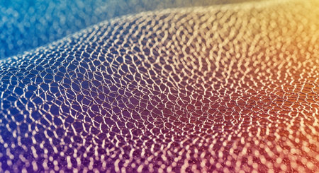 Abstract 3d rendering of chaotic structure. Bokeh background.の素材