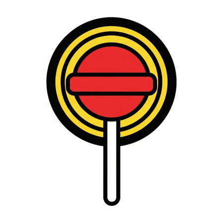 A red lollipop icon.の素材