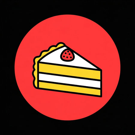 a delightful cake slice with strawberry topping, perfect for dessert lovers and bakery enthusiasts alikeの素材
