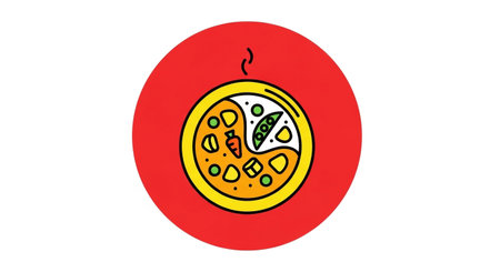 a vibrant illustration of a healthy and delicious food bowl, perfect for lunch or dinner.の素材