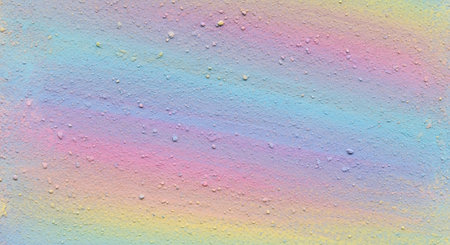 rainbow paint on a concrete wall, abstract background for design.の素材