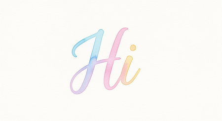H-H, H-H, hand lettering on white paper backgroundの素材