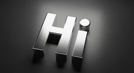 a shiny chrome metal text effect metallic letters typography design render art imageの素材