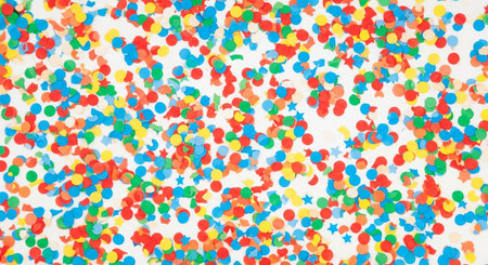 A vibrant confetti background perfect for any festive celebration or party design.の素材