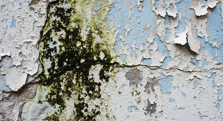 Old wall with peeling paint. Abstract background and texture for design.の素材
