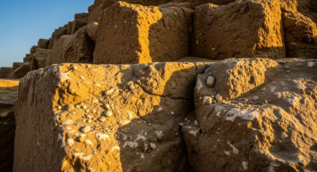 in iran the old construction of ancien wall and ruinedの素材