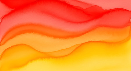 Abstract background with red, yellow and orange gradient. Texture of paper.の素材