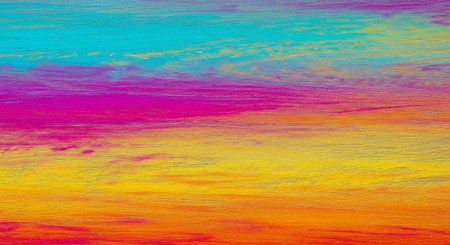 Colorful abstract painted background. Texture of strokes of colored paint.の素材