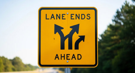 Lonely road sign with two curved arrows pointing in opposite directionsの素材