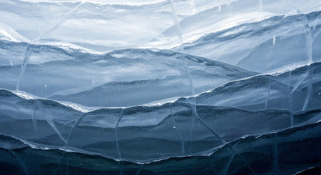 abstract ice texture as very nice natural background (blue toned)の素材