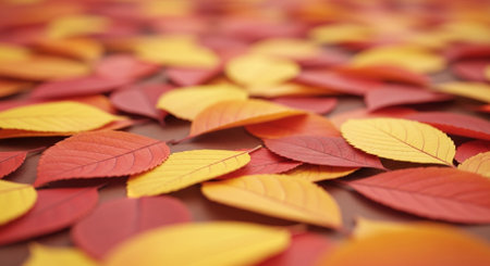 Autumn leaves background. Colorful autumn leaves background. Autumn background.の素材