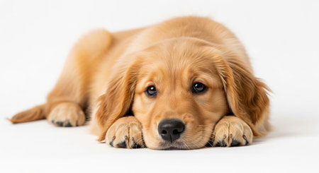 Close-up of a Shih Tzu puppy, isolated on whiteの素材