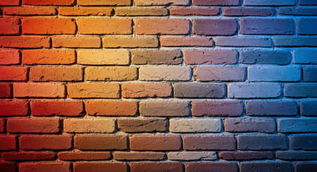 Colorful brick wall texture background. Brick wall texture background. Brick wall backgroundの素材