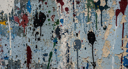 Grunge wall texture with peeling paint. Abstract background for design.の素材