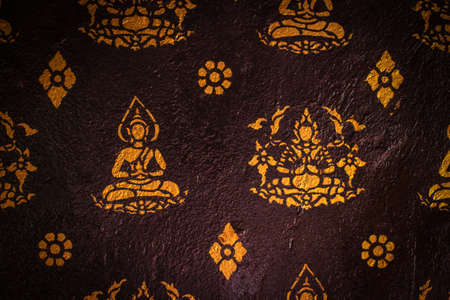 Buddha wall paintingの写真素材