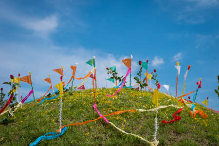 Chinese Graveyard in Qingming festival