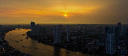 Chaophraya Main River of Bangkokの写真素材