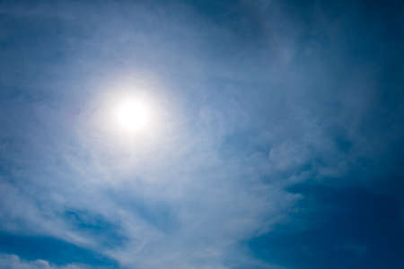 Cloud Blue sky and Sunの写真素材